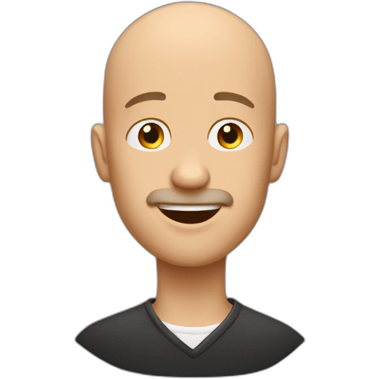 bald man who sings falsetto emoji