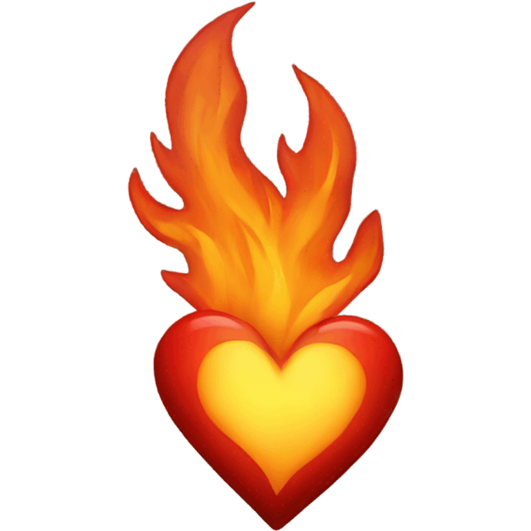 Fire heart emoji