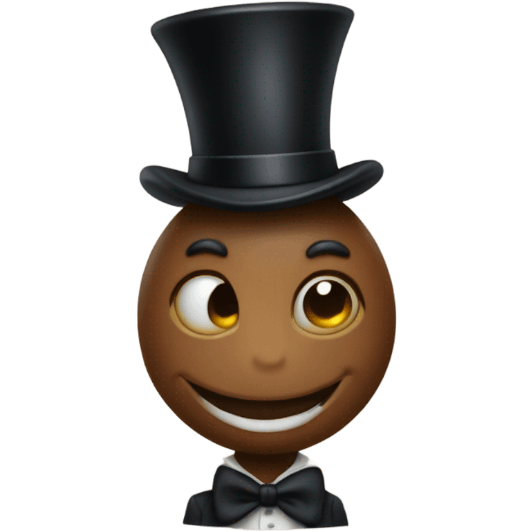 ant with a top hat emoji