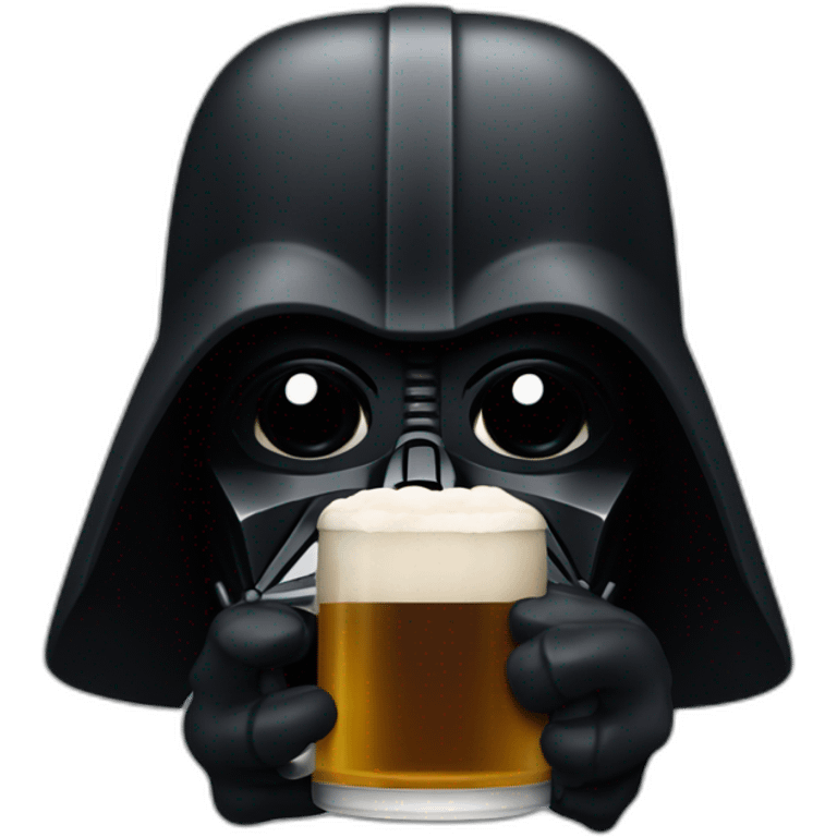 dark vador qui boit une biere emoji