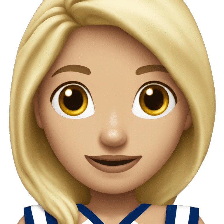 dallas cowboy cheerleader blonde girl  emoji