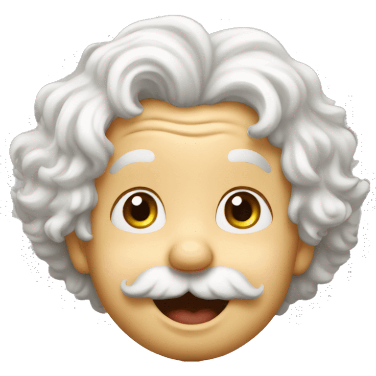 albert einstein happy Toddler face emoji