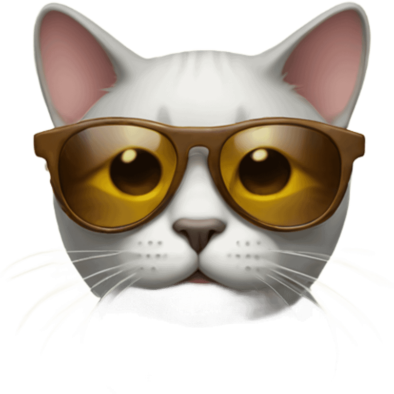 Cat with sunglasses emoji