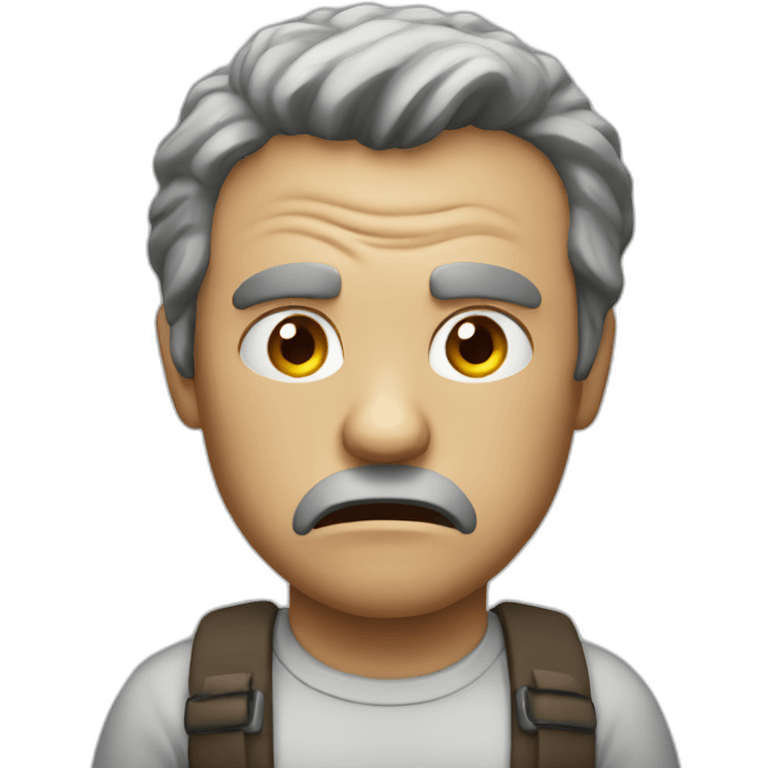 Angry man  emoji