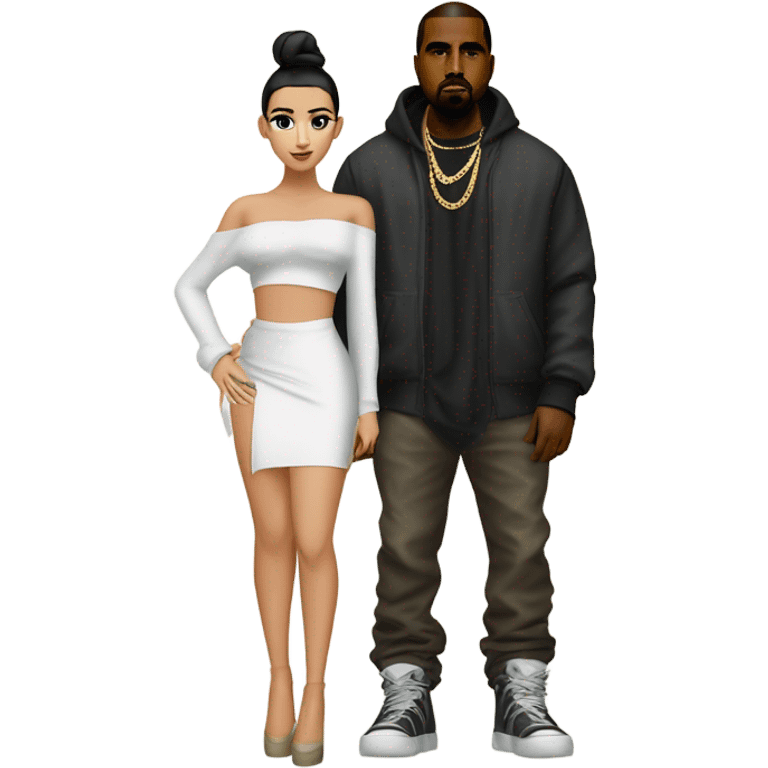 Bianca Censori with Kanye West emoji