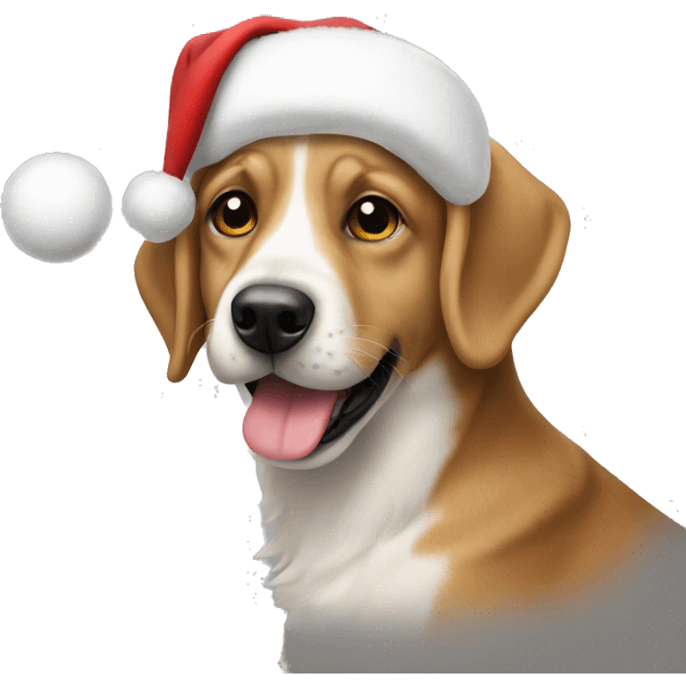 weihnachten hund emoji