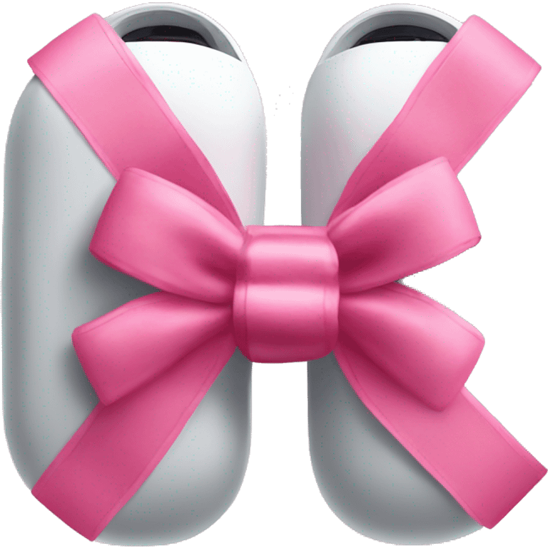 Air pod max’s with pink bows emoji