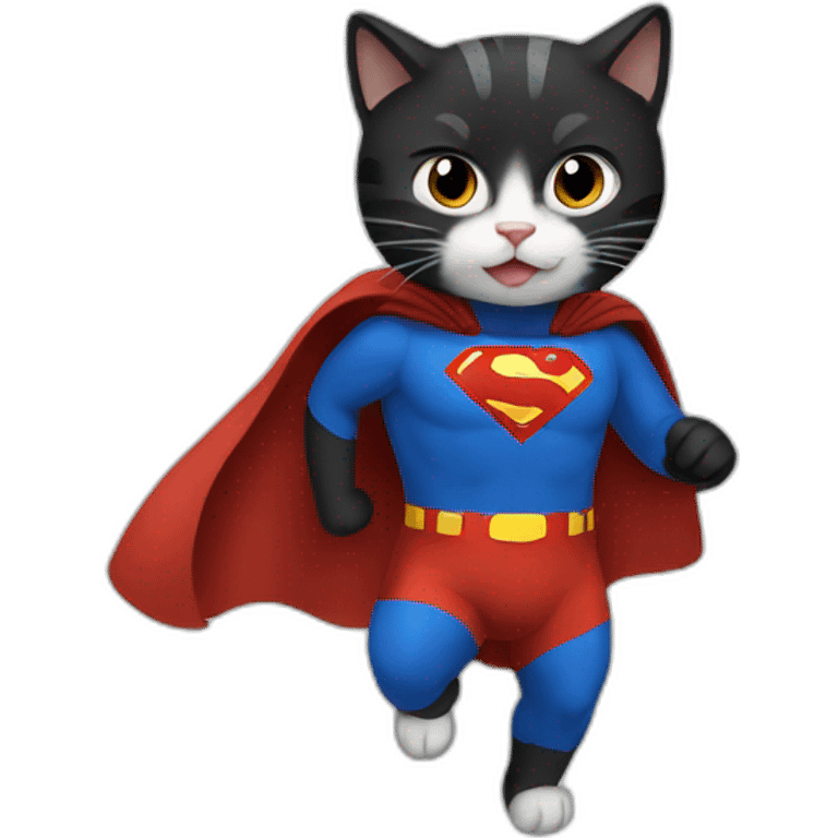 Cat Superman emoji