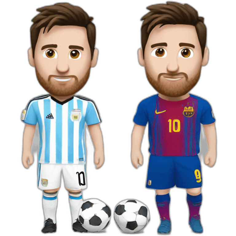 Messi tomando un mate con remera de argentina emoji