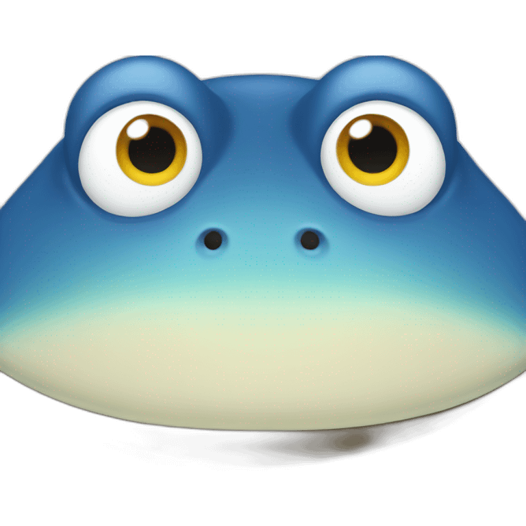 fat blue frog emoji