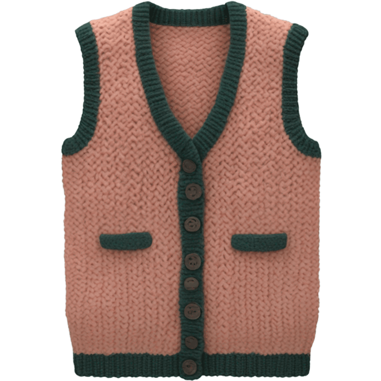 Knitted vest emoji