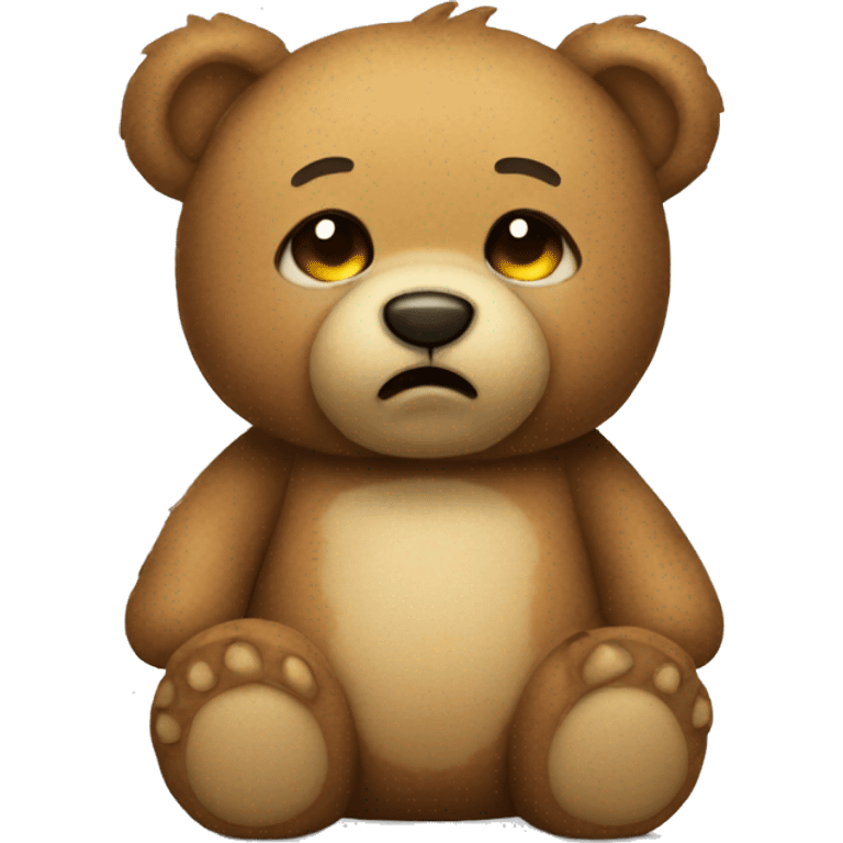 Teddy bear with tears emoji