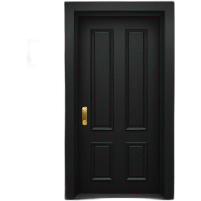 Black door emoji