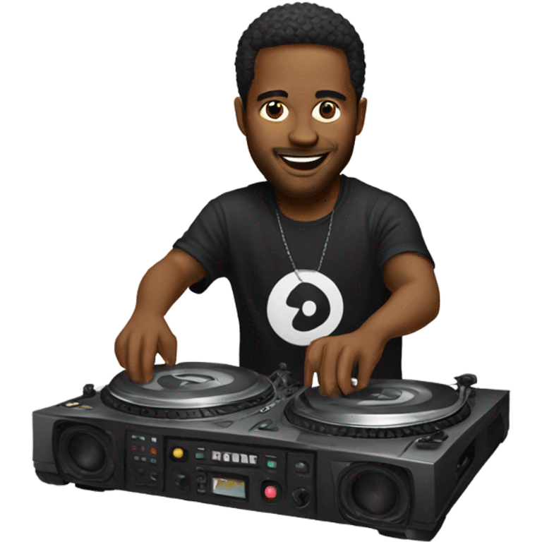 DJ on turntables emoji