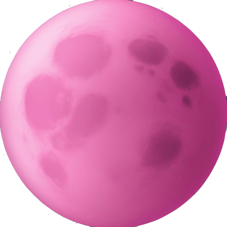 Pink moon emoji