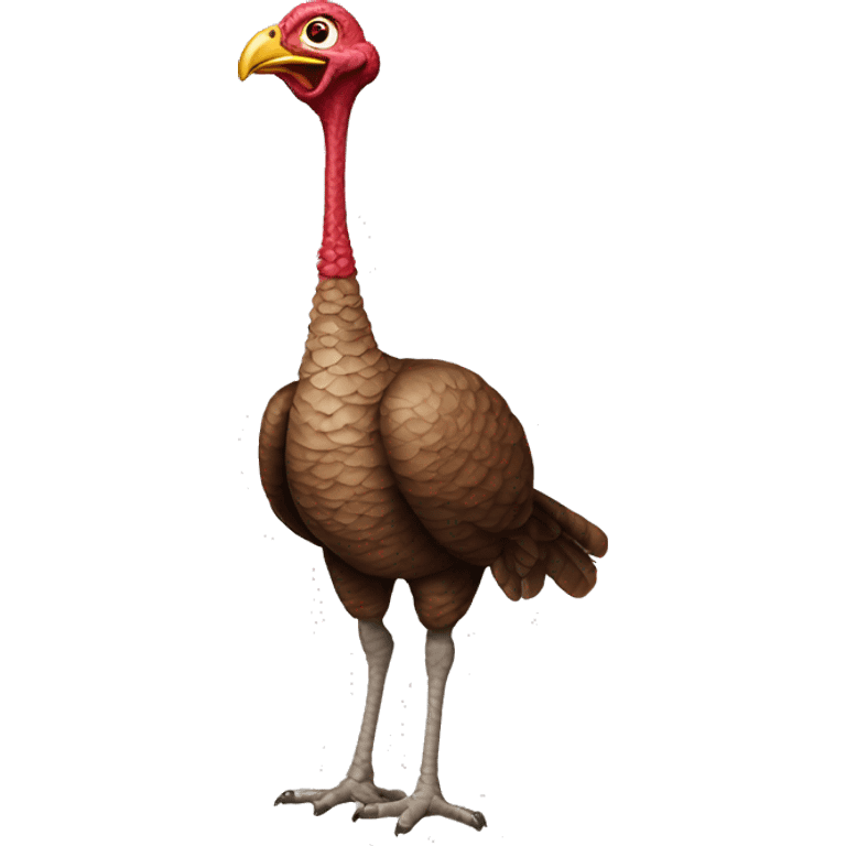 Stretchy turkey with a very long neck emoji