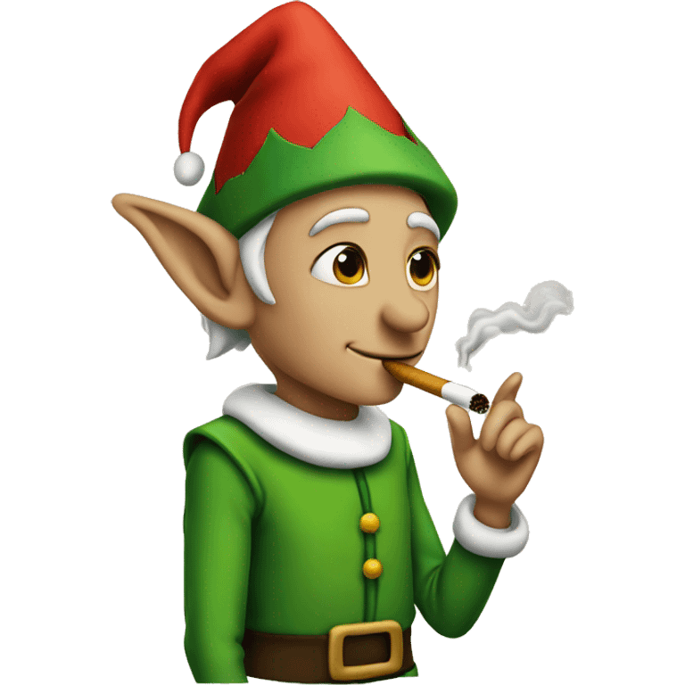 elf smoking   emoji