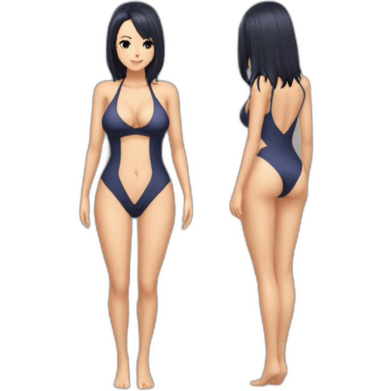 nico robin full body pawg swimsuit back emoji