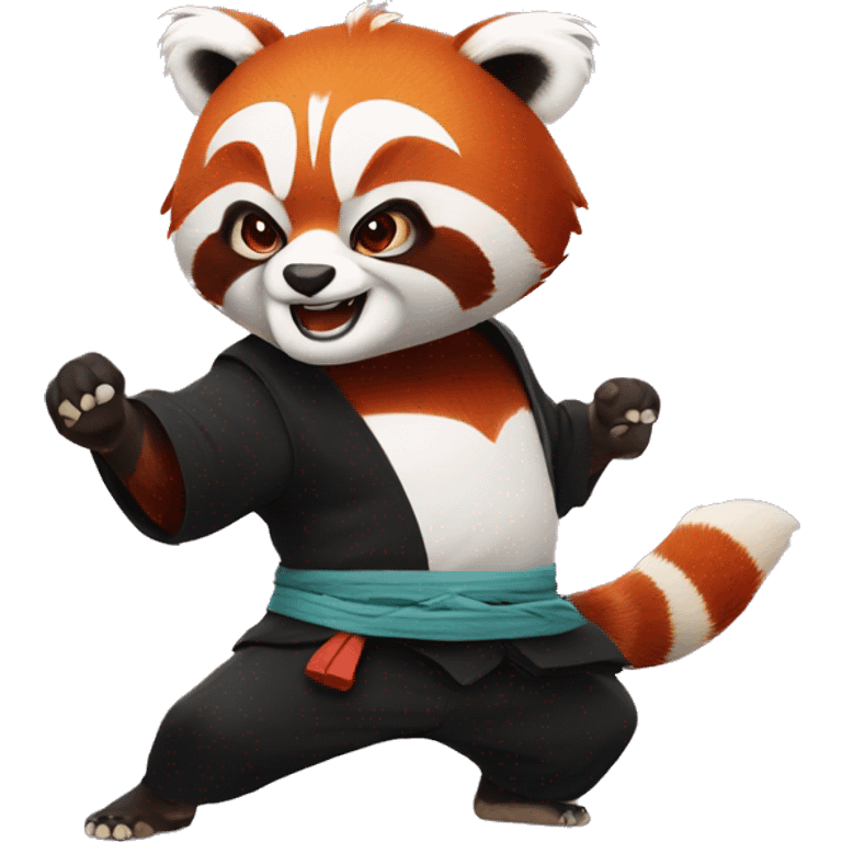 kung fu red panda emoji