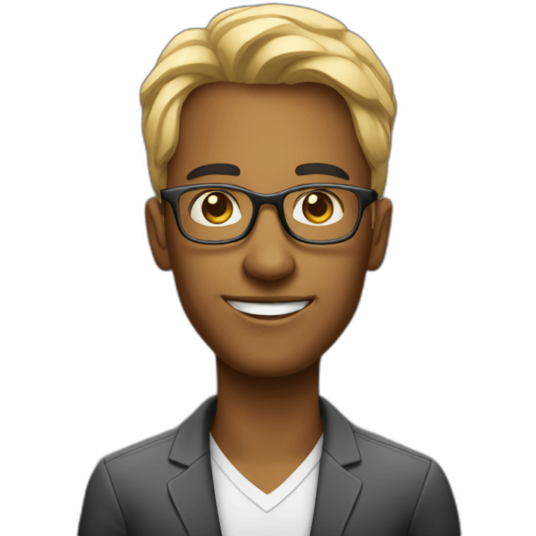 entreprenuer with glasses emoji