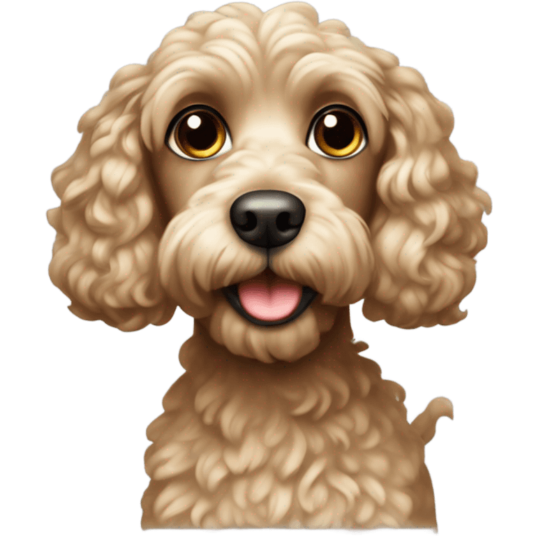 Shaved cockapoo emoji