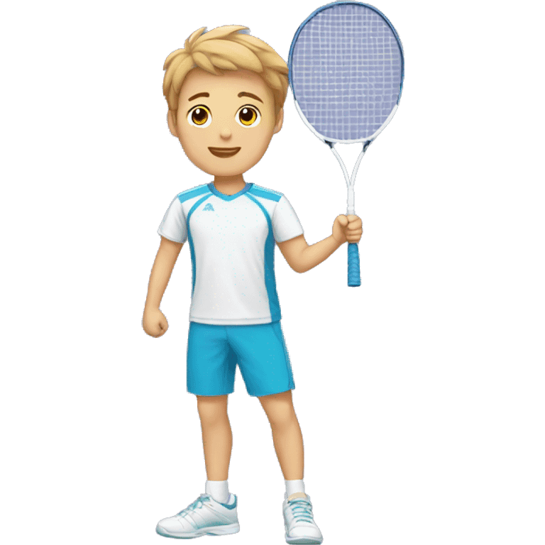 Badminton boy emoji