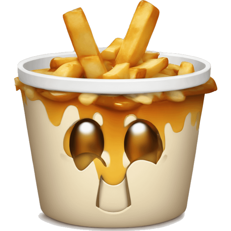 Poutine qui mange du poutine emoji