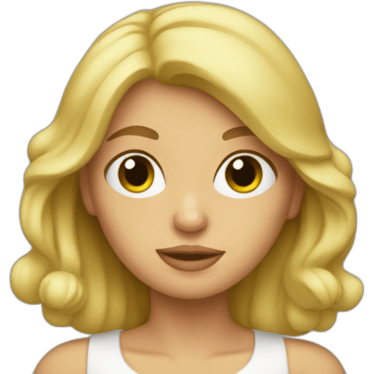 pepe blonde female emoji