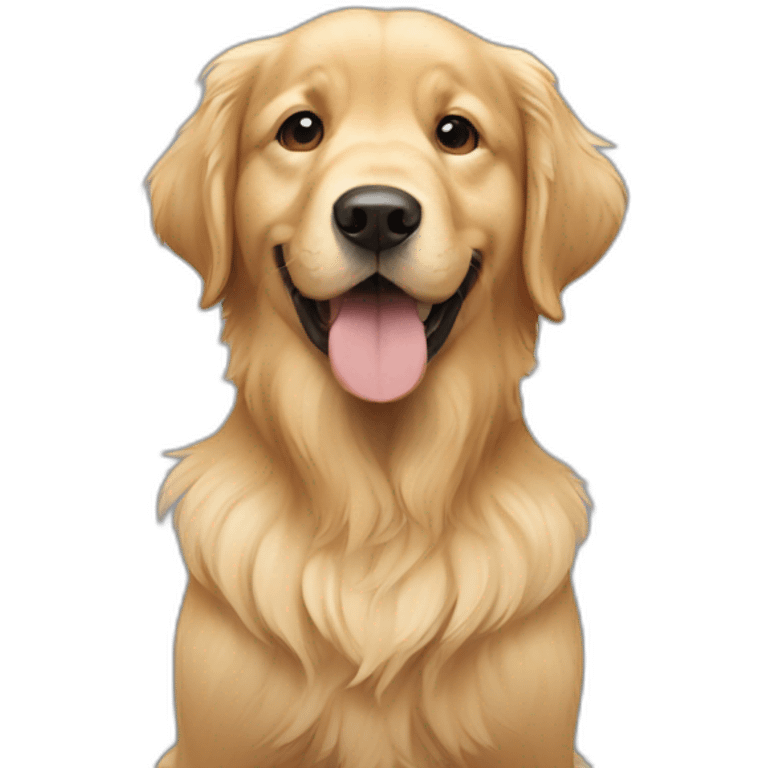 Chiot-golden retriever emoji