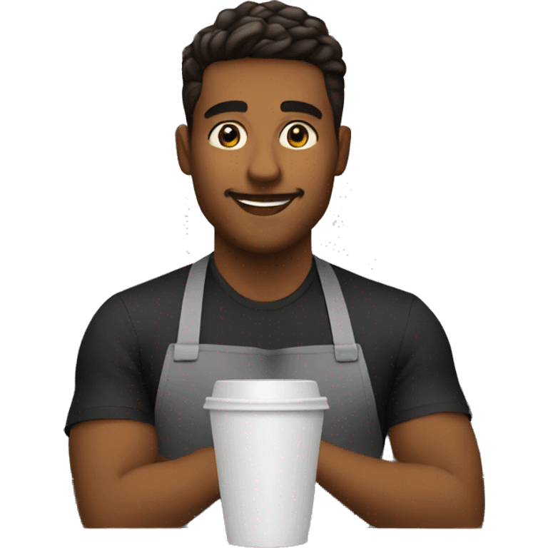 barista in a coffee shop emoji