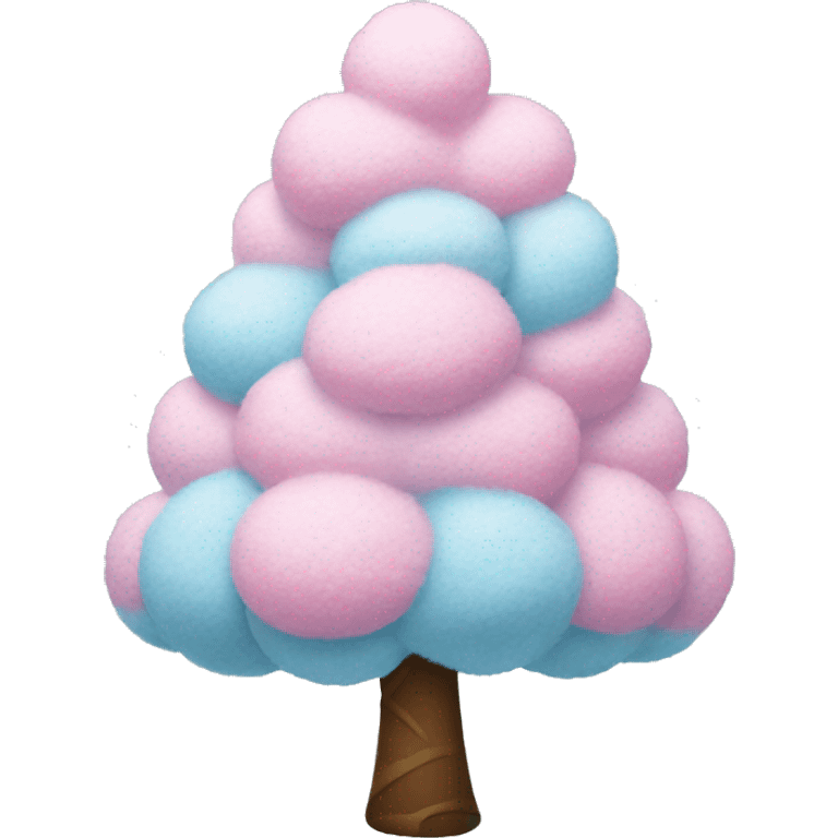 cotton candy christmas tree emoji