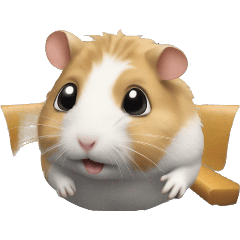 hamster on a train emoji