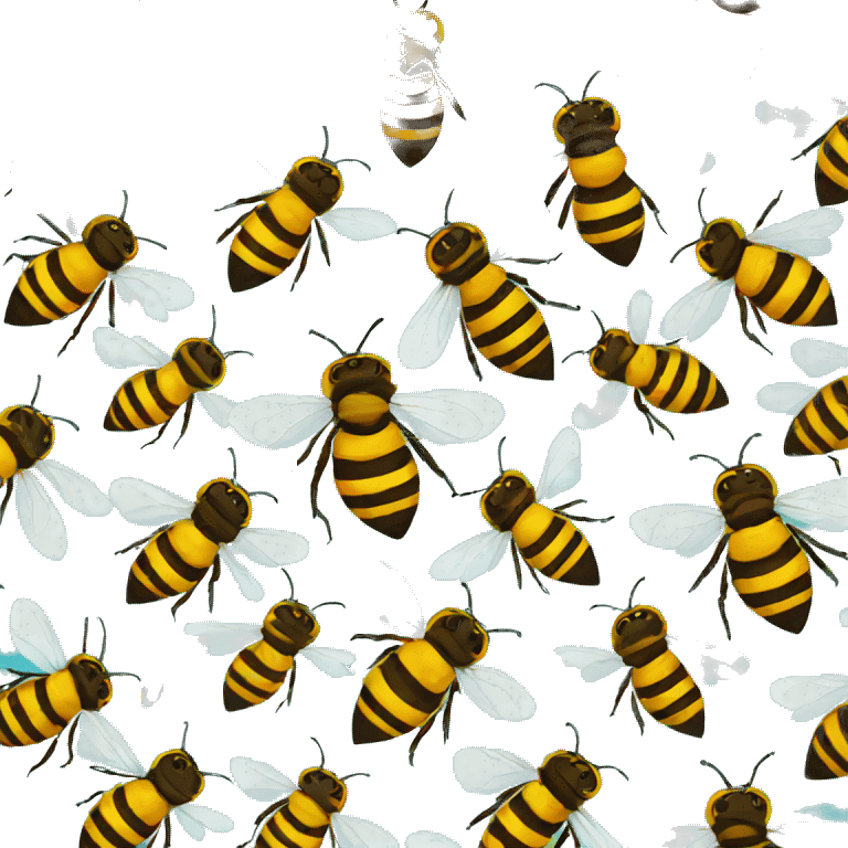 Bees emoji