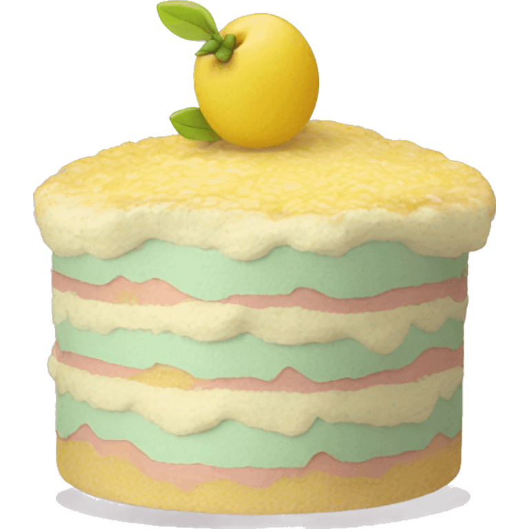 Pastel de árvore emoji