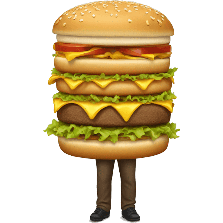 Big Mac hyperrealistic emoji