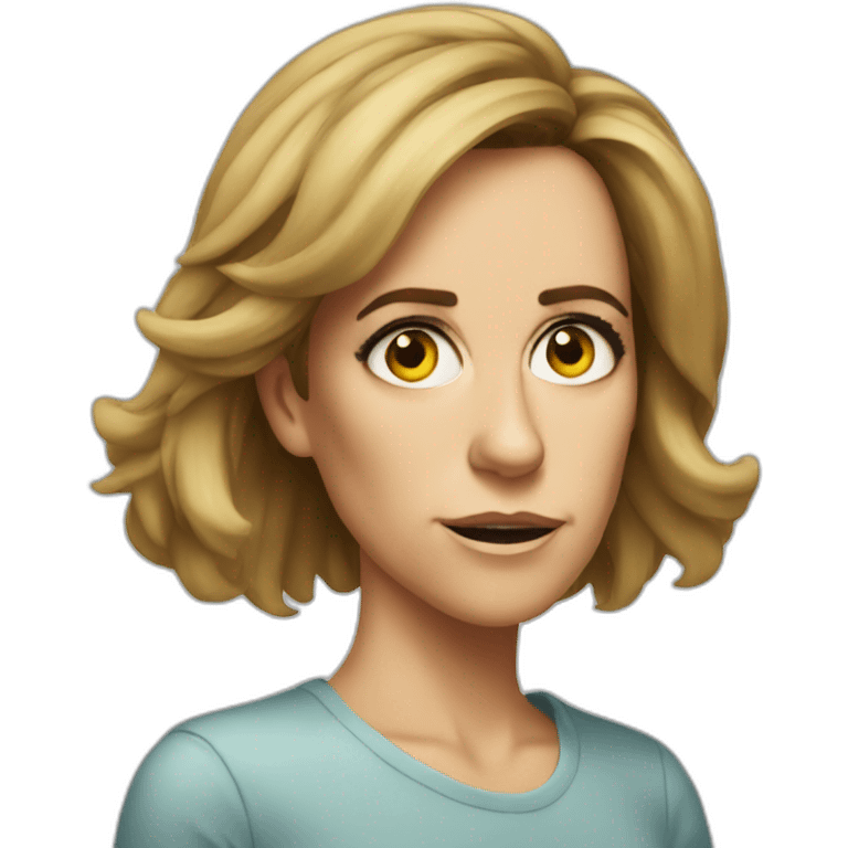 Kristen Wiig serious emoji