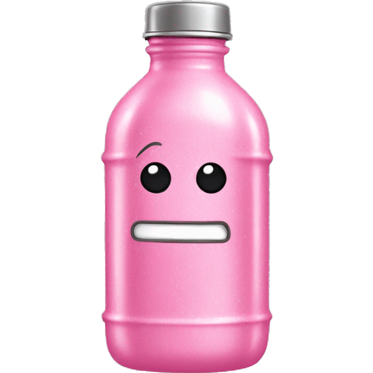 sparkly pink Stanley water bottle emoji