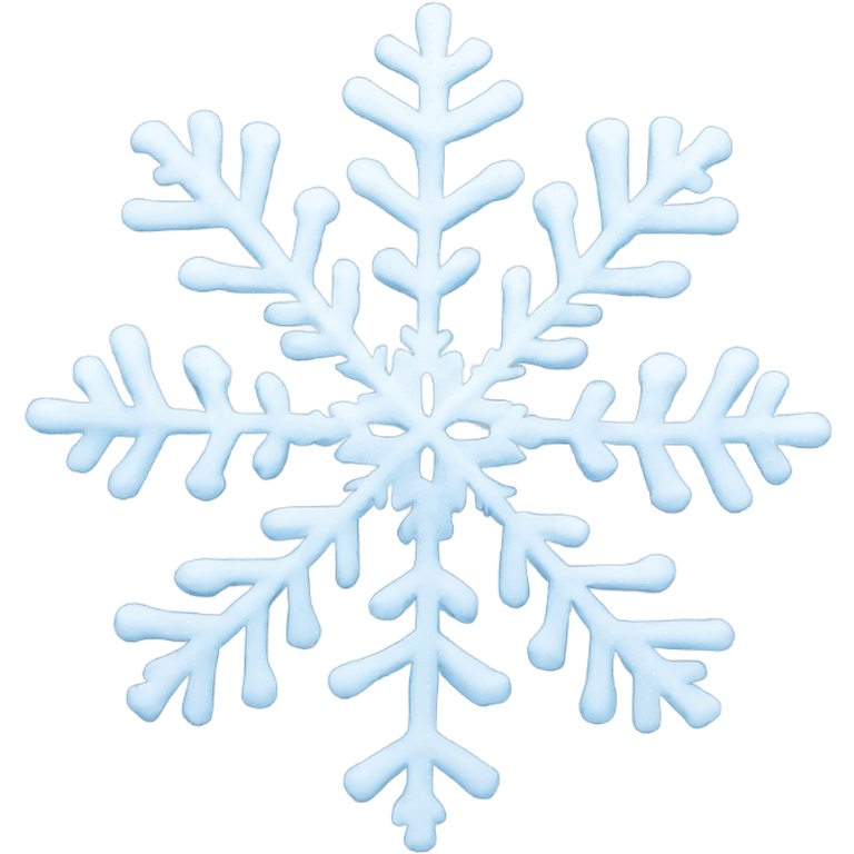 Snowflake in the shape of a heart  emoji