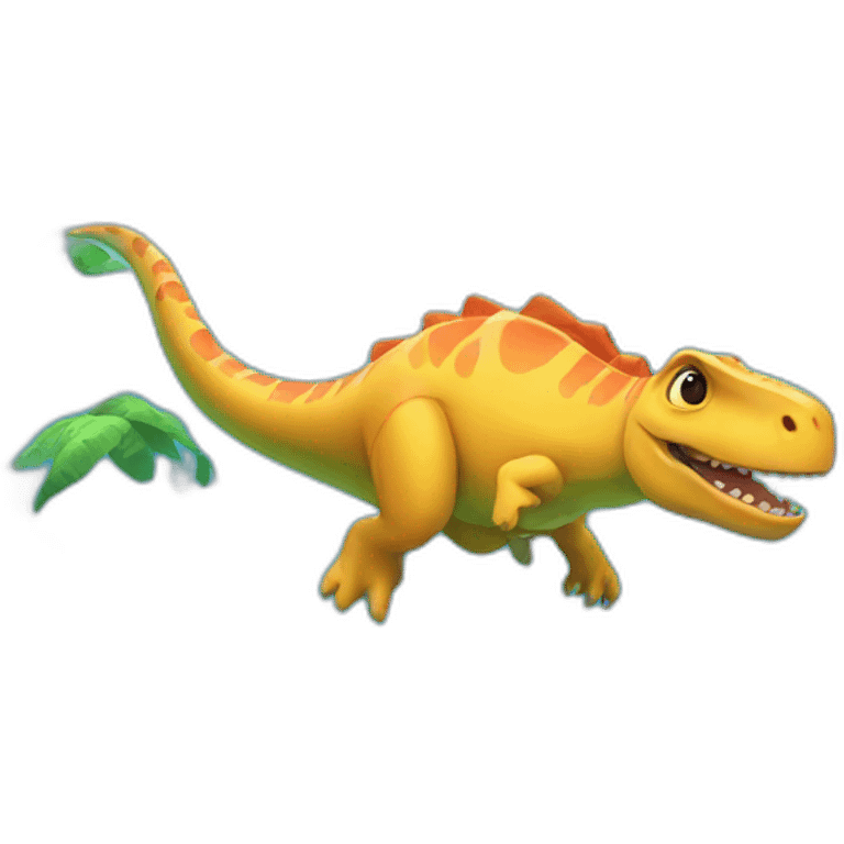 Dinosaure swim emoji