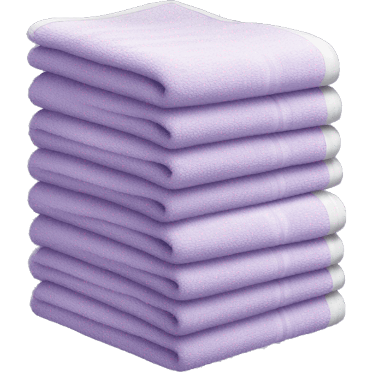 Light purple stacked towels emoji