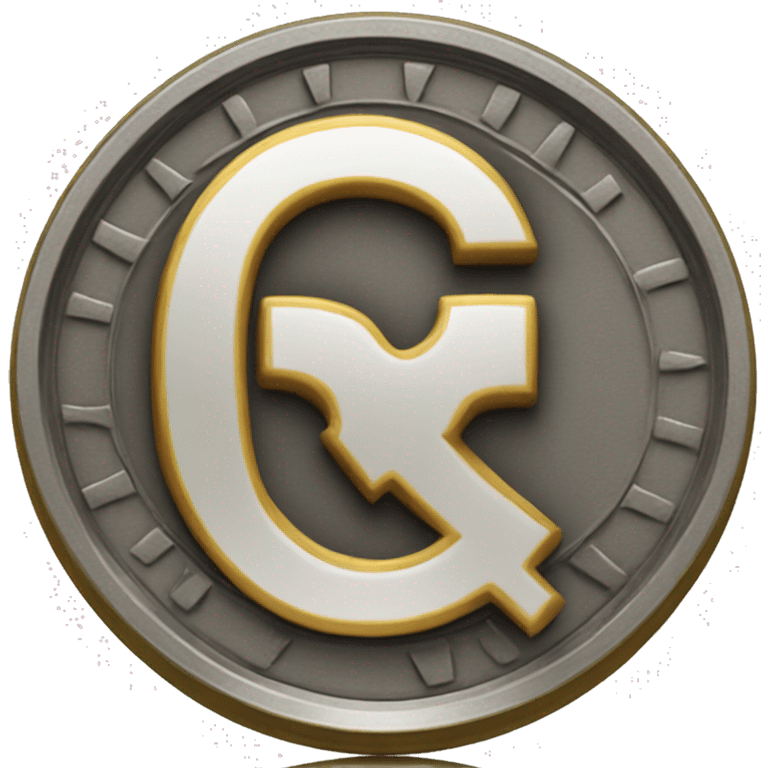 coin with letter "Q" emoji