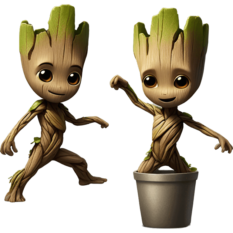 Baby Groot dancing  emoji