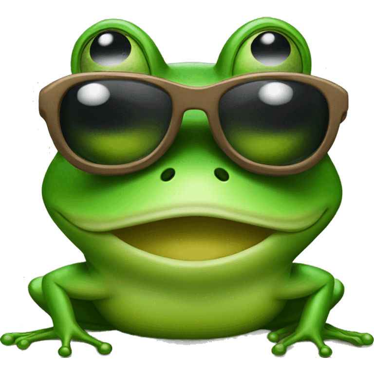 frog with sunglasses emoji