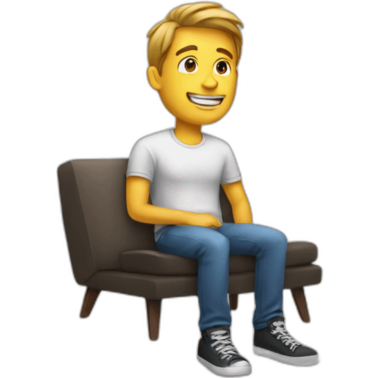 A guy on his couch emoji