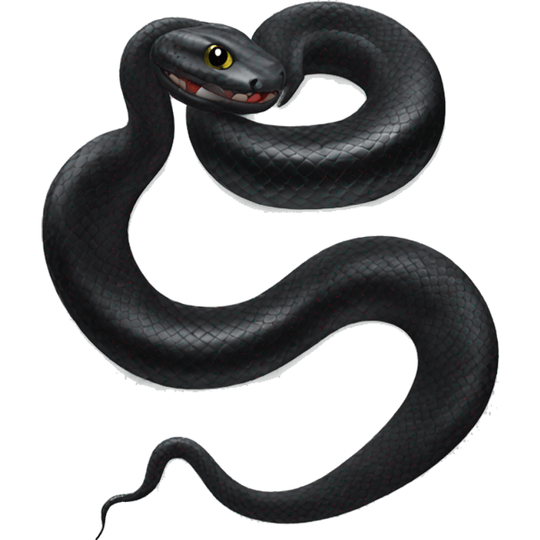 Black snake  emoji