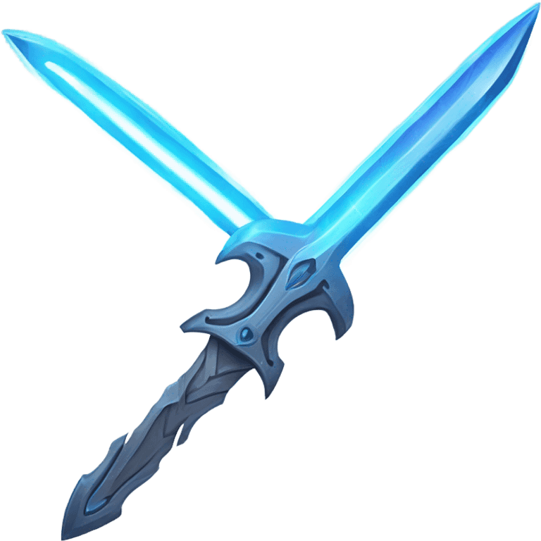 space multiblade sword-with-blue-ray-blade emoji