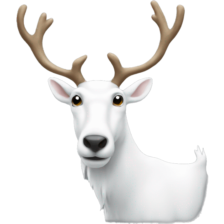 White reindeer emoji