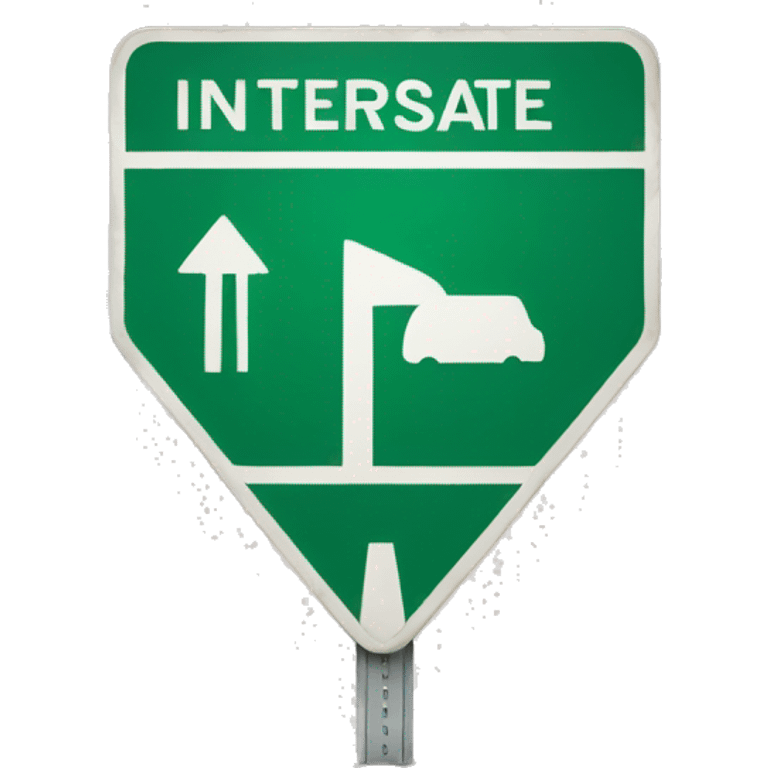 interstate sign emoji