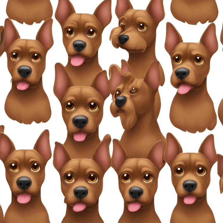 Two brown German pinchers emoji