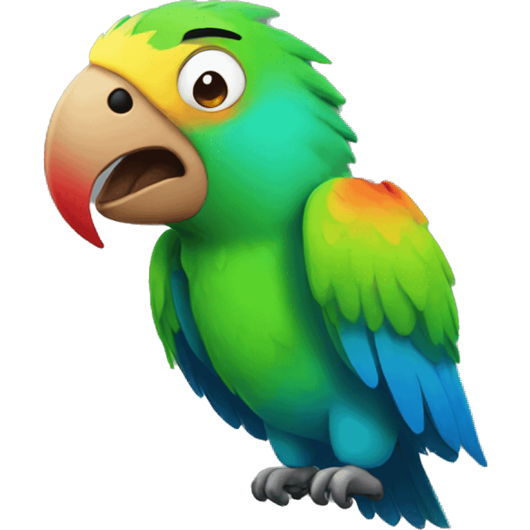 parrot bouncing head emoji